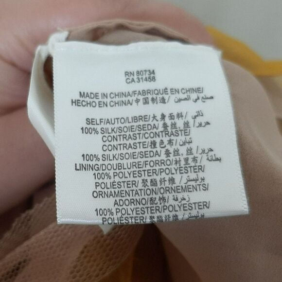 BCBGMaxAzria Runway Samantha Dress in Hazel Yellow sz 12 - Picture 10 of 10